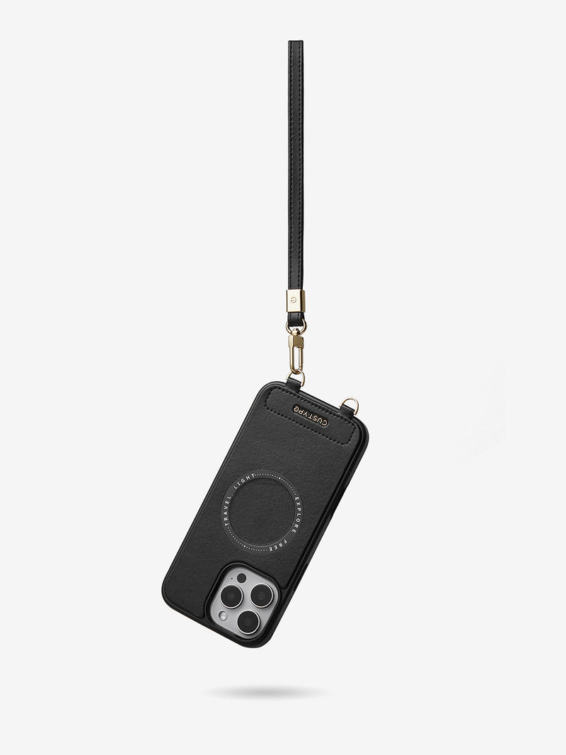 Embroidery Craft Set- Detachable Wireless Charging Crossbody Wallet Phone Case Round Pouch Set-Mobile Phone Cases-DETACHABLE WALLET & ROUND POUCH-Custype