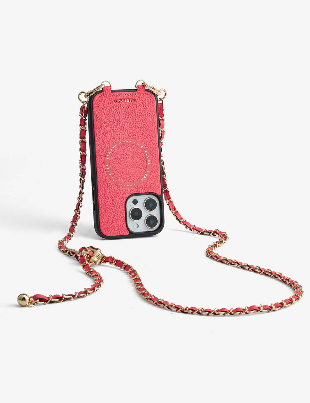 Sleek Design Kit- Phone Case with Magsafe & Elegant Strap-Mobile Phone Cases-DETACHABLE WALLET & WIRELESS CHARGING-Custype