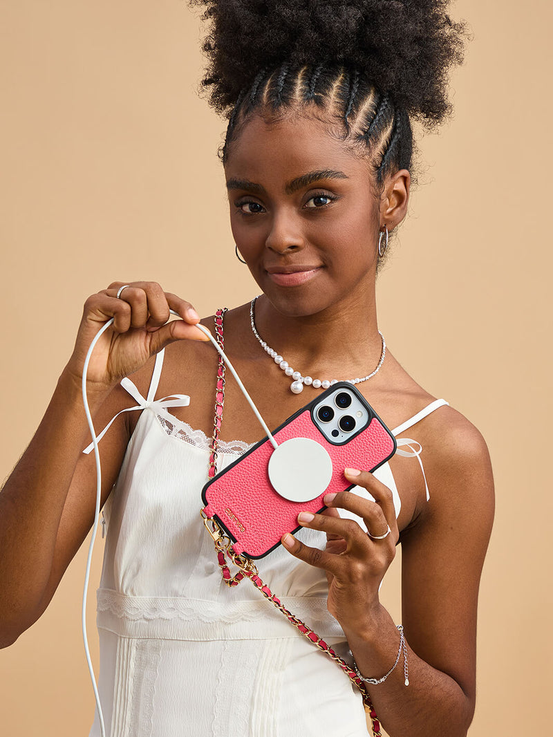 Sleek Design Kit- Phone Case with Magsafe & Elegant Strap-Mobile Phone Cases-DETACHABLE WALLET & WIRELESS CHARGING-Custype