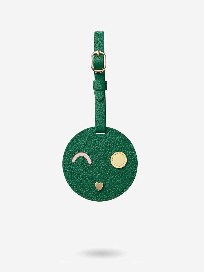 Personalized Luggage Tag-Mobile Phone Accessories-METAL HOOK & MICROFIBER LEATHER-Black-Custype