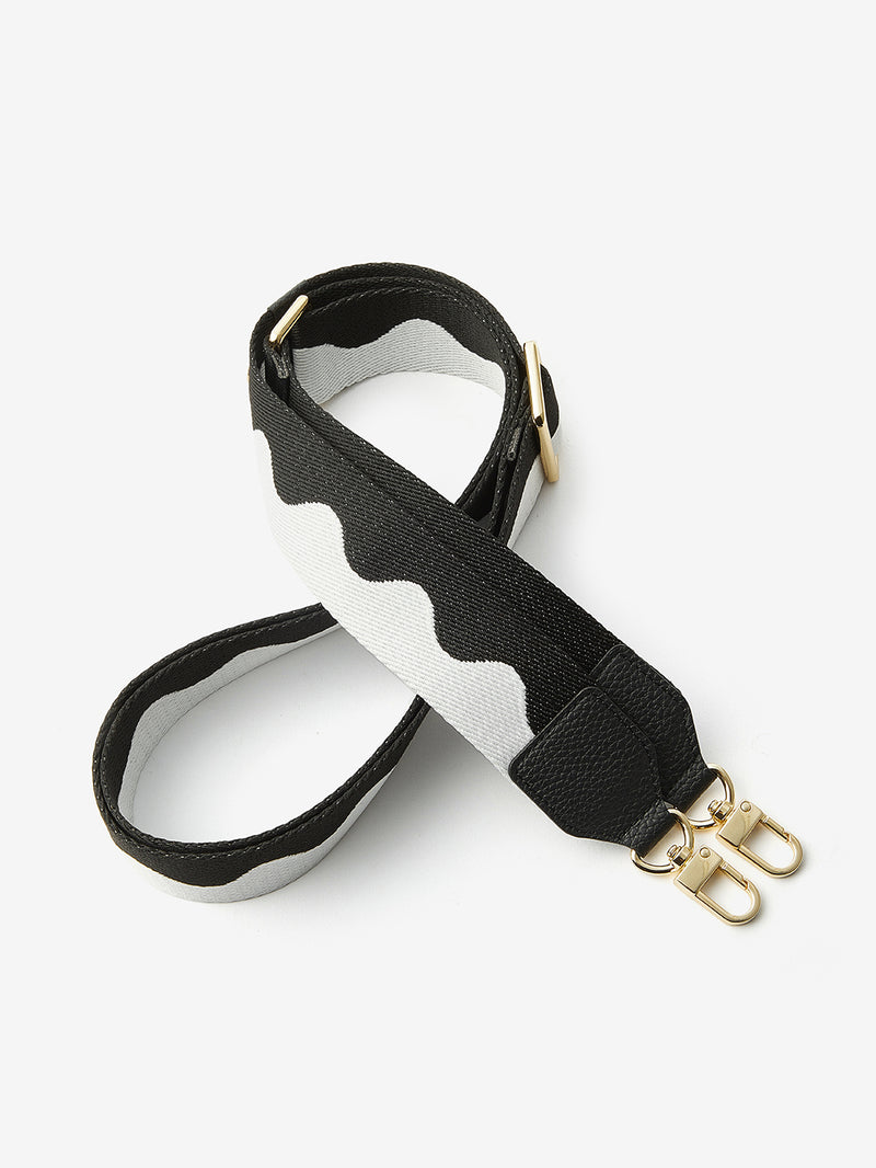 Unique Design Set- Bicolor Webbing Wireless Charging Crossbody Phone Case Round Pouch Set-Mobile Phone Cases-DETACHABLE WALLET & ROUND POUCH-Beige-iPhone 16 Pro Max-Custype