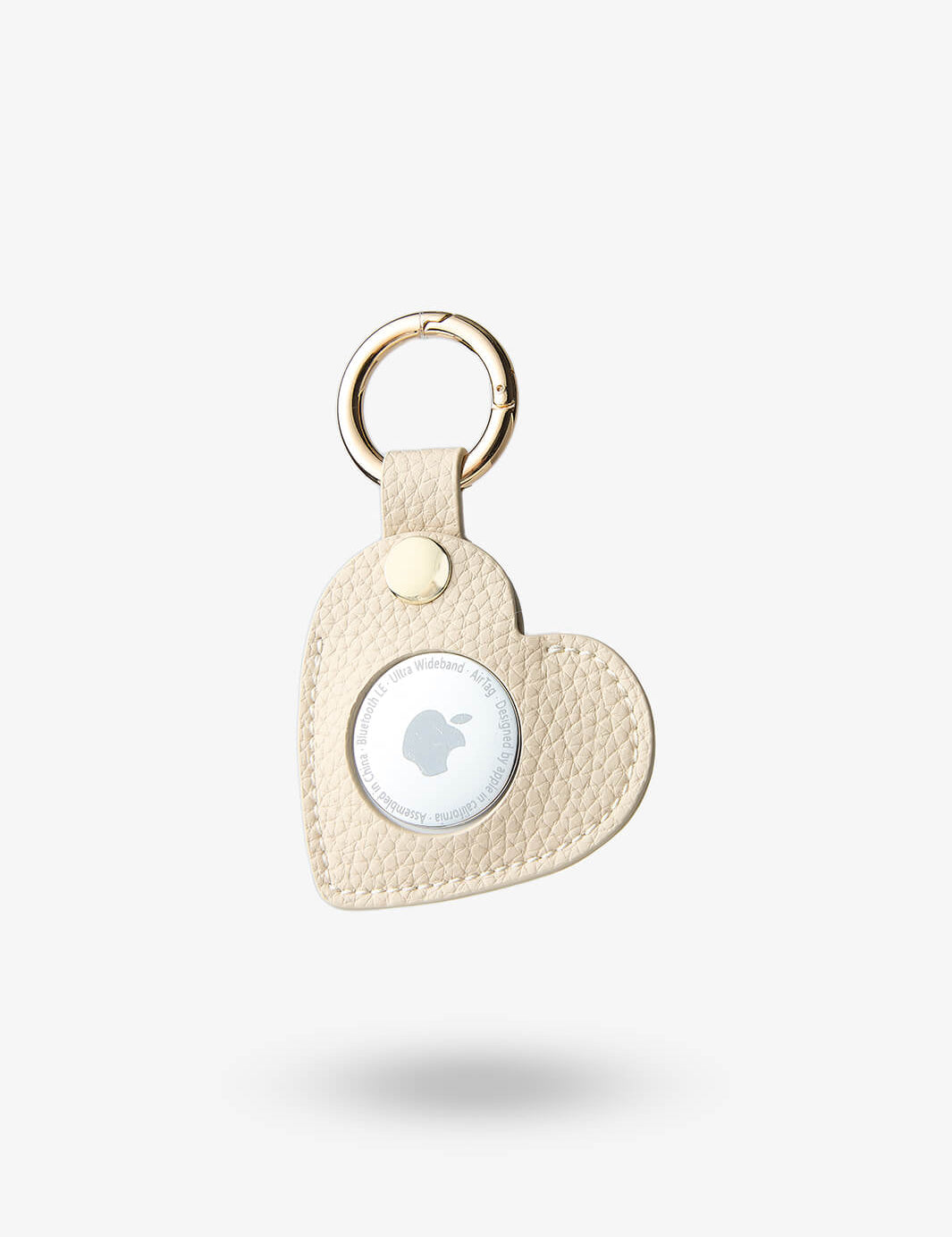 Heart AirTag Case-AirTag Case-Lychee Pattern Leather Mini Zip Pouch-Custype