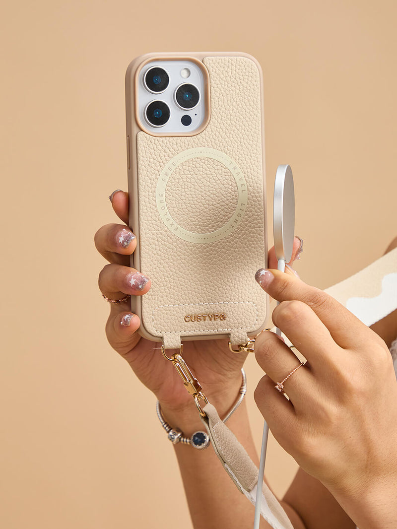 Sleek Design Kit- Webbing Crossbody Magnetic Phone Case-Mobile Phone Cases-DETACHABLE WALLET & ROUND POUCH-Custype