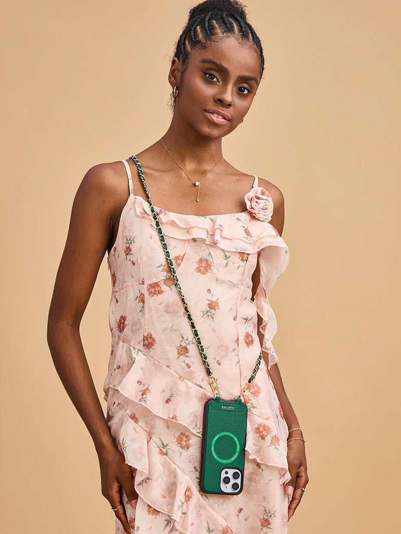 Sleek Design Kit- Phone Case with Magsafe & Elegant Strap-Mobile Phone Cases-DETACHABLE WALLET & WIRELESS CHARGING-Custype