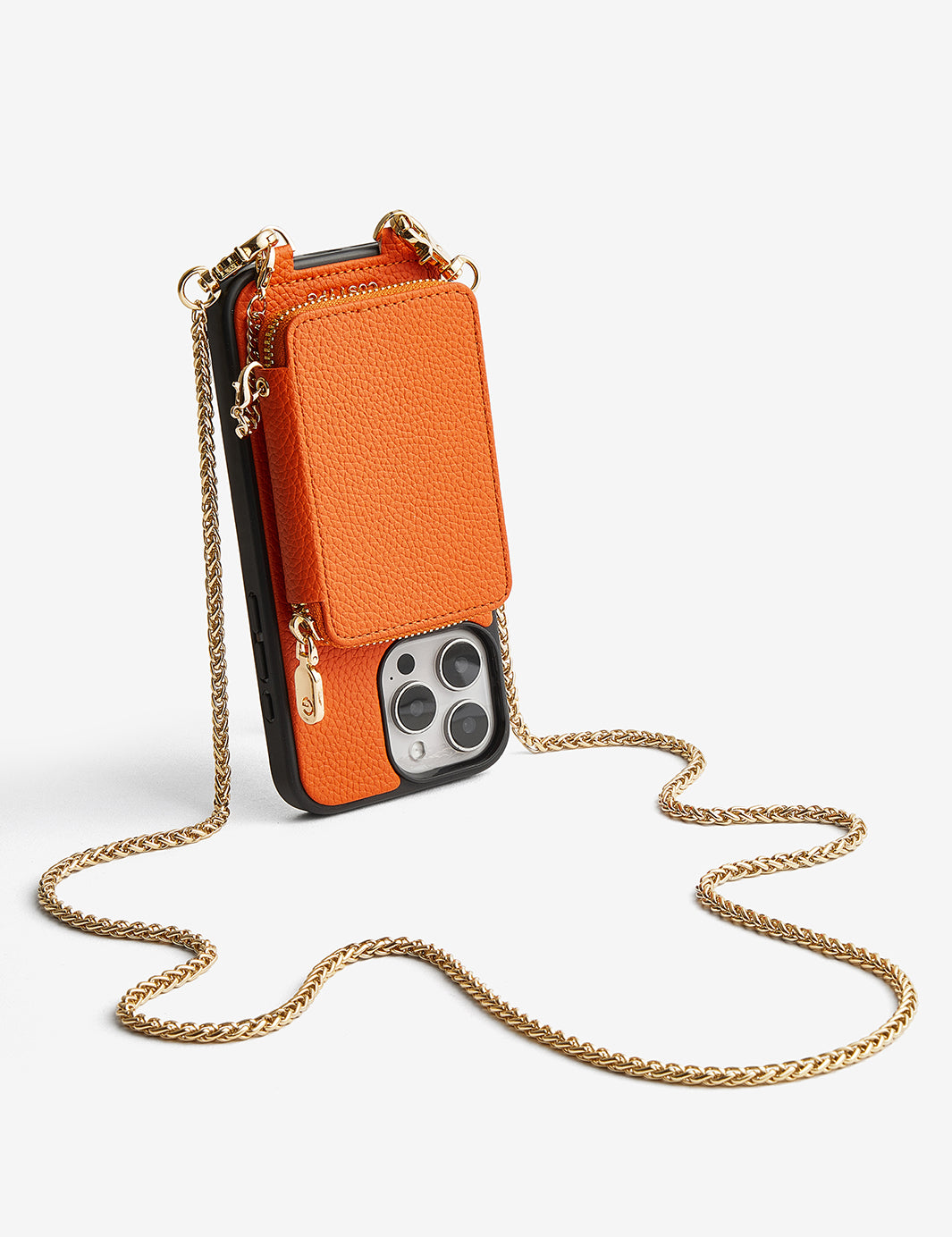 Slim Metal Chain- Removable Magnetic Phone Purse Case with Shoulder Strap-Mobile Phone Cases-DETACHABLE WALLET & PHONE POUCH-Blue-iPhone 16 Pro Max-Custype