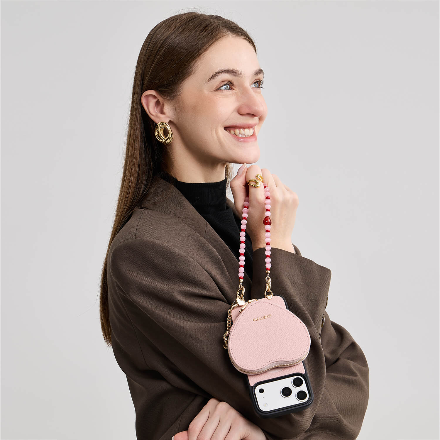 Valentine's Day Phone Case Wristlet Chain