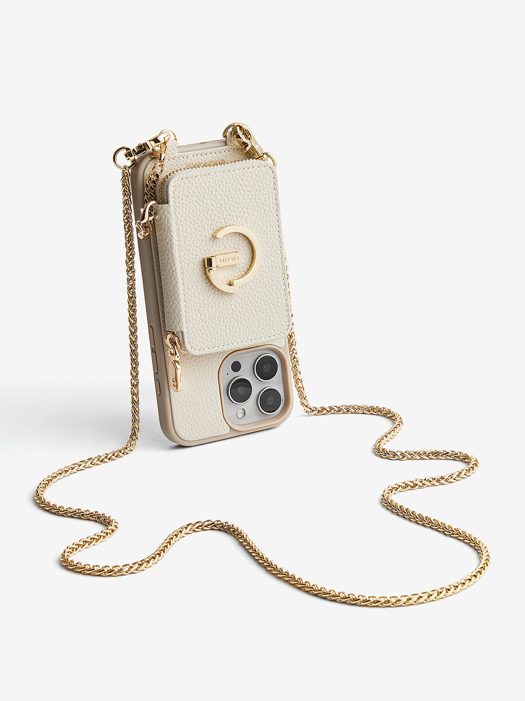 Slim Metal Chain- Magnetic Crossbody Phone Case with Card Holder