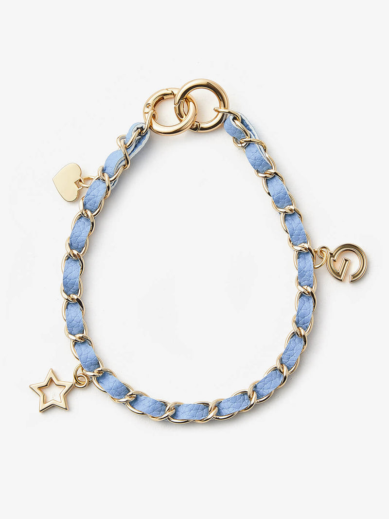 Chain Leather Wrist Strap