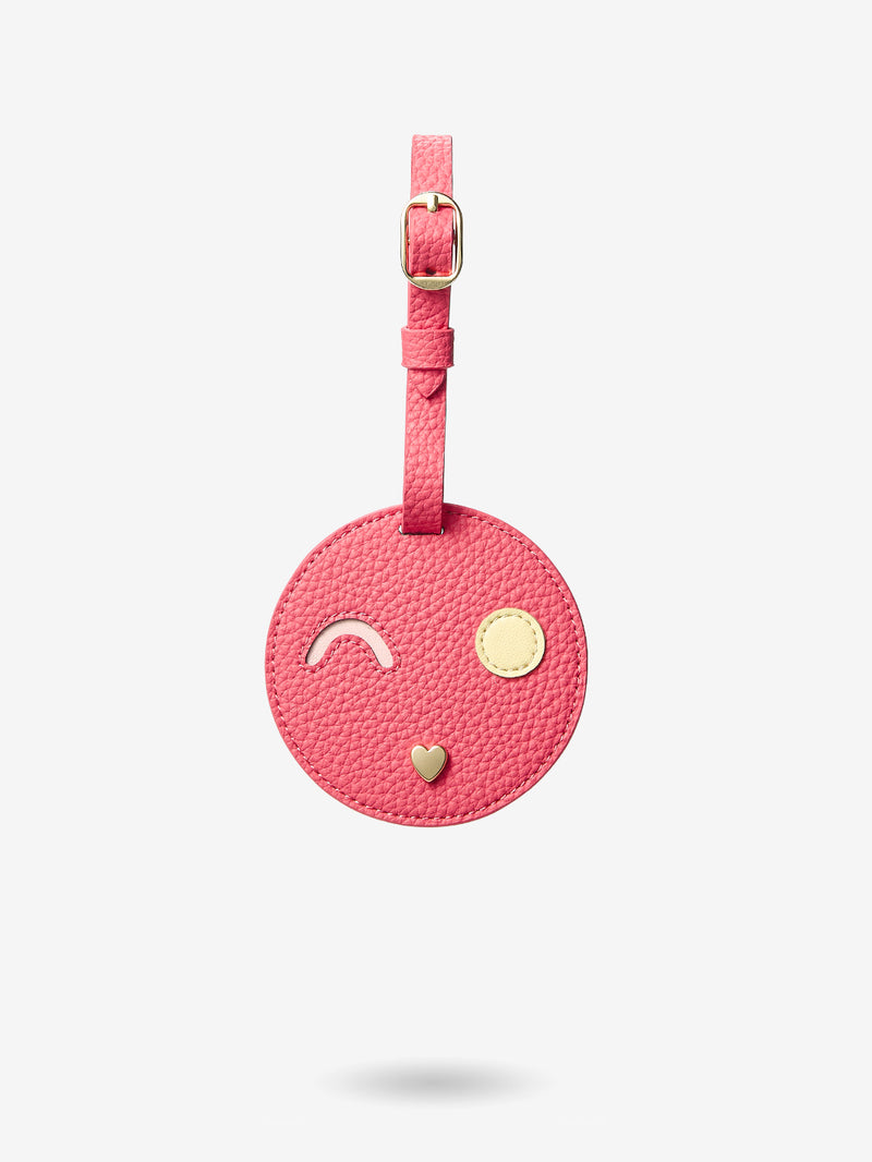 Personalized Luggage Tag-Mobile Phone Accessories-METAL HOOK & MICROFIBER LEATHER-Black-Custype