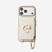 Crocodile Design Set- Detachable Wireless Charging E-stand Wallet Phone Case - iPhone 16 Plus