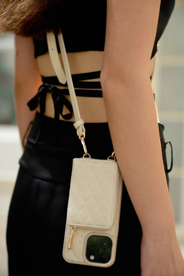 Small Crossbody Purse Cute Shoulder Bag White Argyle Handbags Handles Clasp  New