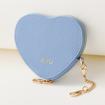 Blue premium Heart pouch with Magsafe for moms