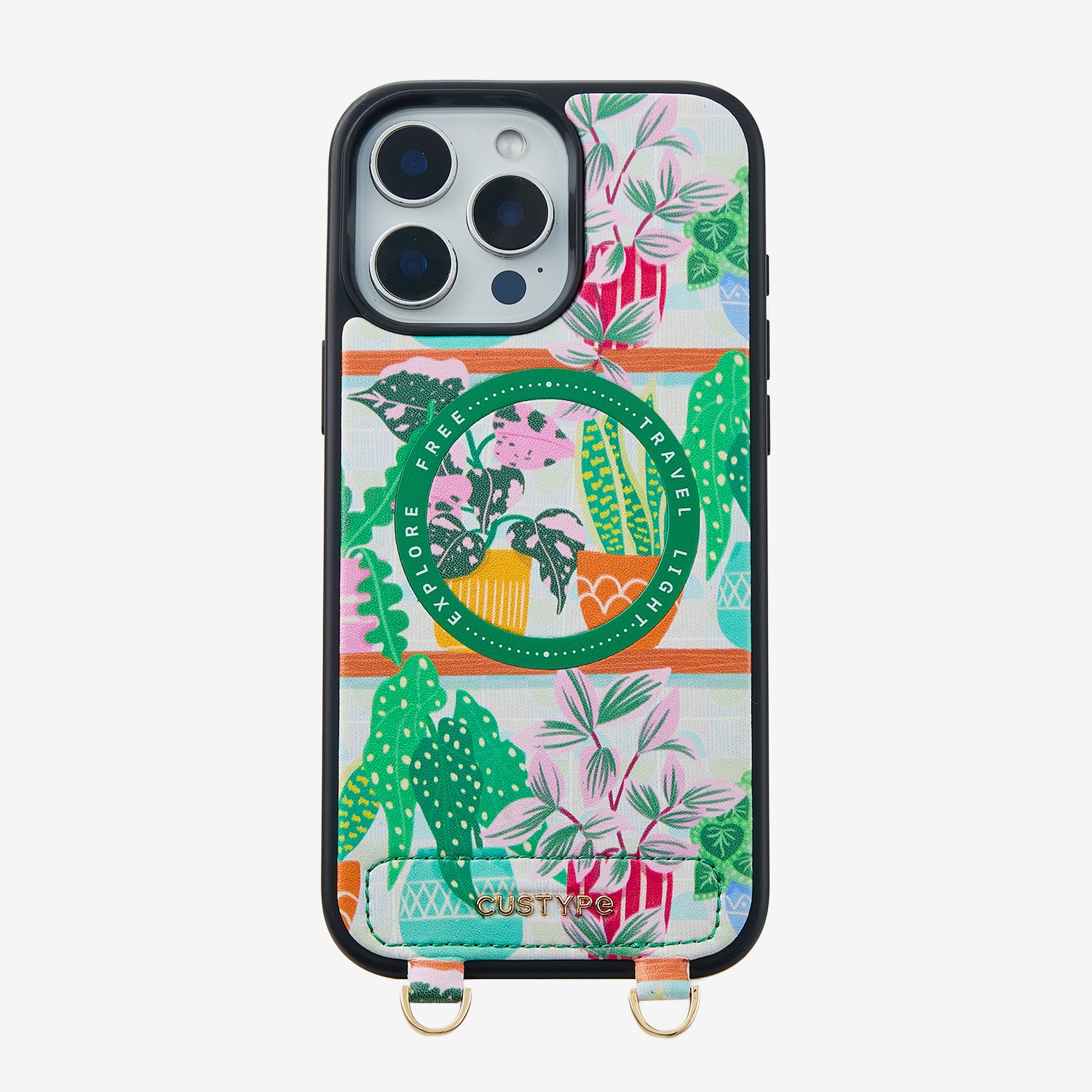 unique designer crossbody phone case with strap, card holder-Custype