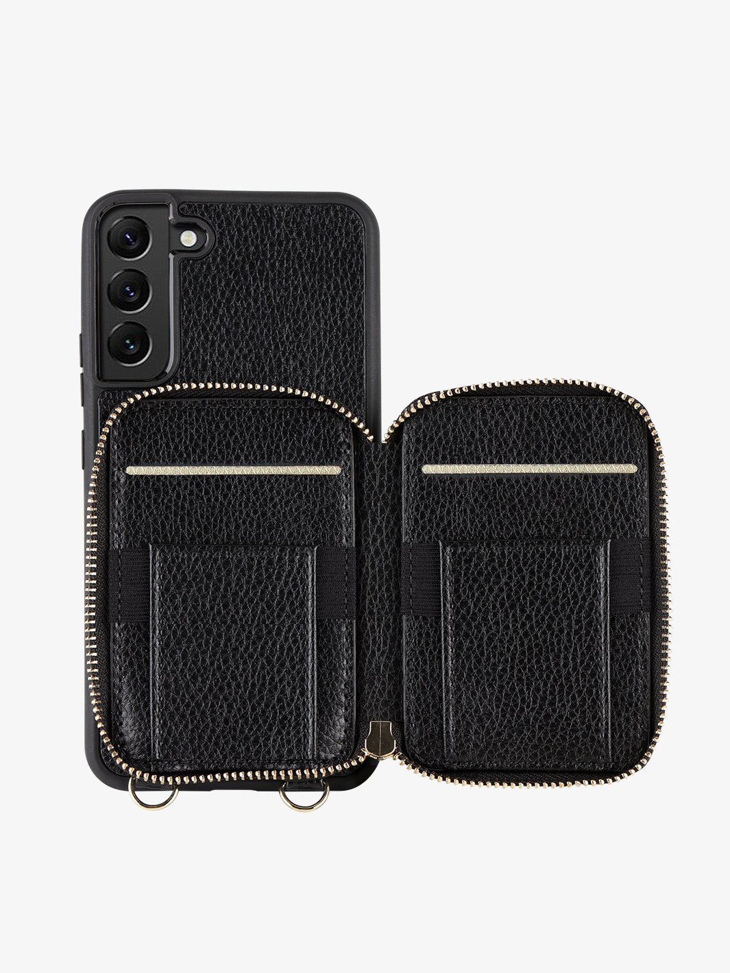 Custype samsung galaxy s22 plus phone case wallet phone cover in black