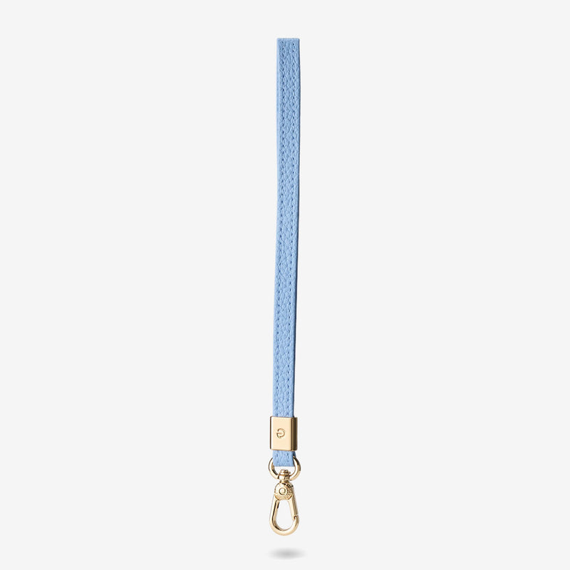 Blue wristlet phone case