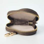 Morandi Grace Kit- Zipper Heart Airpods Case-AirPods case-Lychee Pattern Leather Mini Zip Pouch