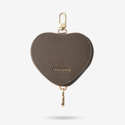 Morandi Grace Kit- Zipper Heart Airpods Case-AirPods case-Lychee Pattern Leather Mini Zip Pouch