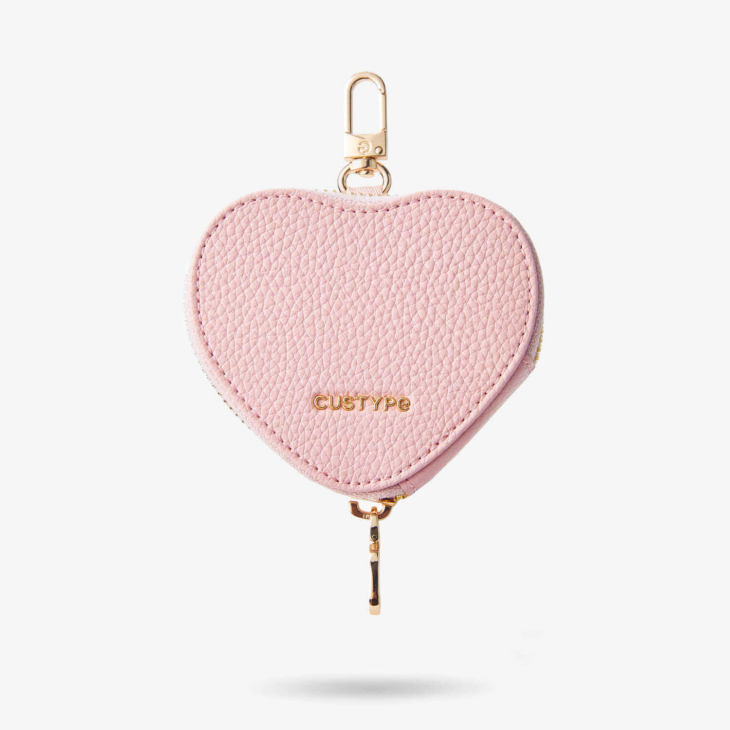 Morandi Grace Kit- Zipper Heart Airpods Case-AirPods case-Lychee Pattern Leather Mini Zip Pouch