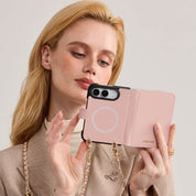 アリュールチェーンシリーズ - iPhone Duoクロスボディケース｜チェーン＆ラウンドポーチ付き