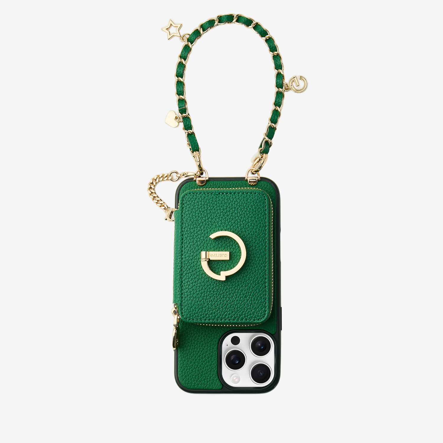 Green wristlet for phone
