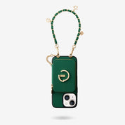 phone case with wristlet Green
