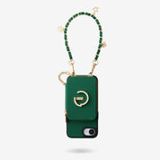 Allure Chain Series-  Protective Wireless Charging Wallet Phone Case with Wristlet - iPhone 16e