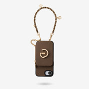 Allure Chain Series-  Protective Wireless Charging Wallet Phone Case with Wristlet - iPhone 16e