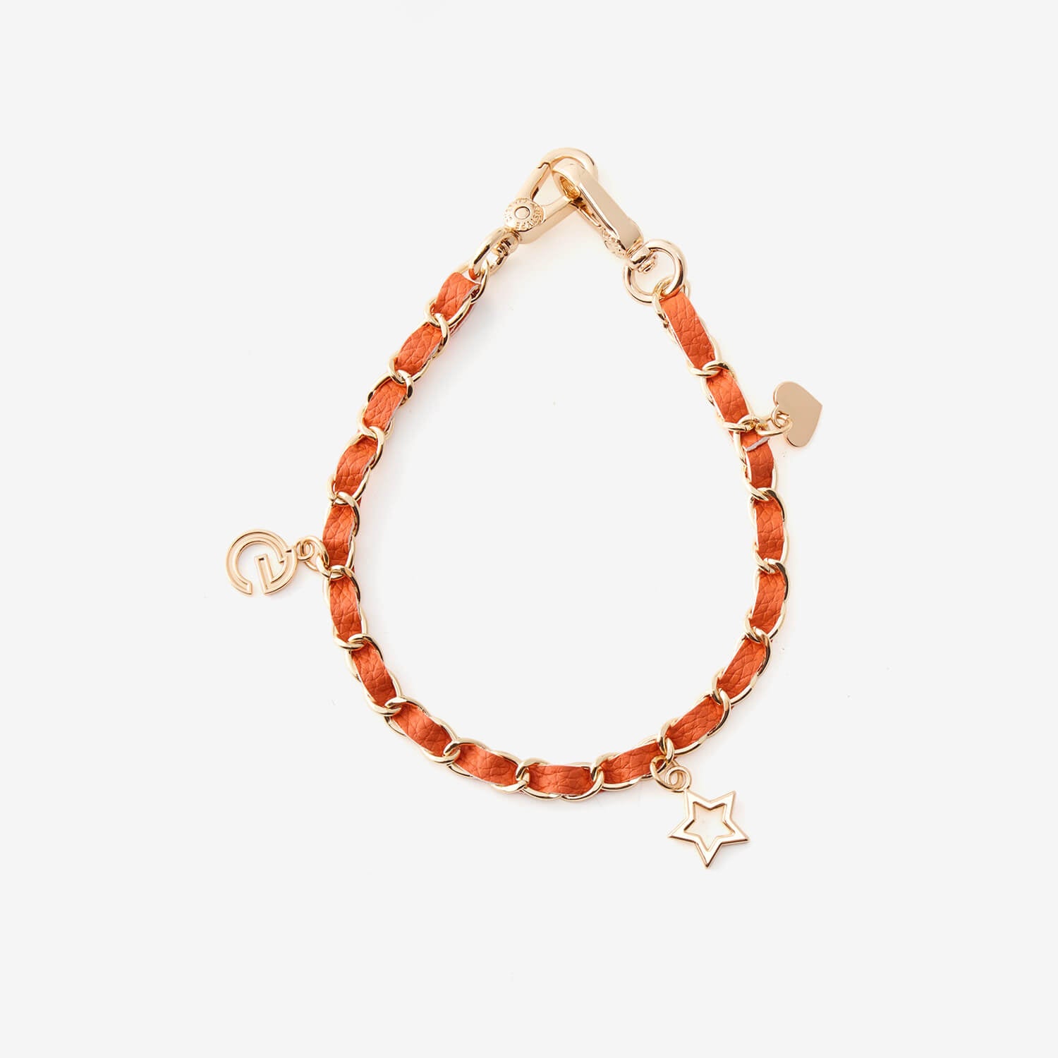 Elegant Chain Leather Wrist Strap- Lychee-Custype