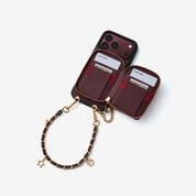 Allure Chain Series-  Protective Wireless Charging Wallet Phone Case with Wristlet - iPhone 18 Pro Max