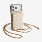 LuxeCharm- Argyle Phone Case with Adjustable Crossbody Chain Strap