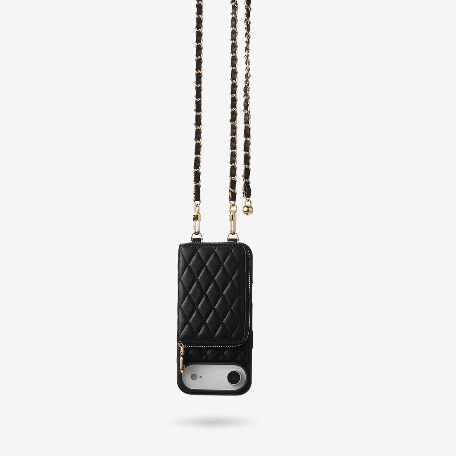 LuxeCharm- Argyle Phone Case with Adjustable Crossbody Chain Strap