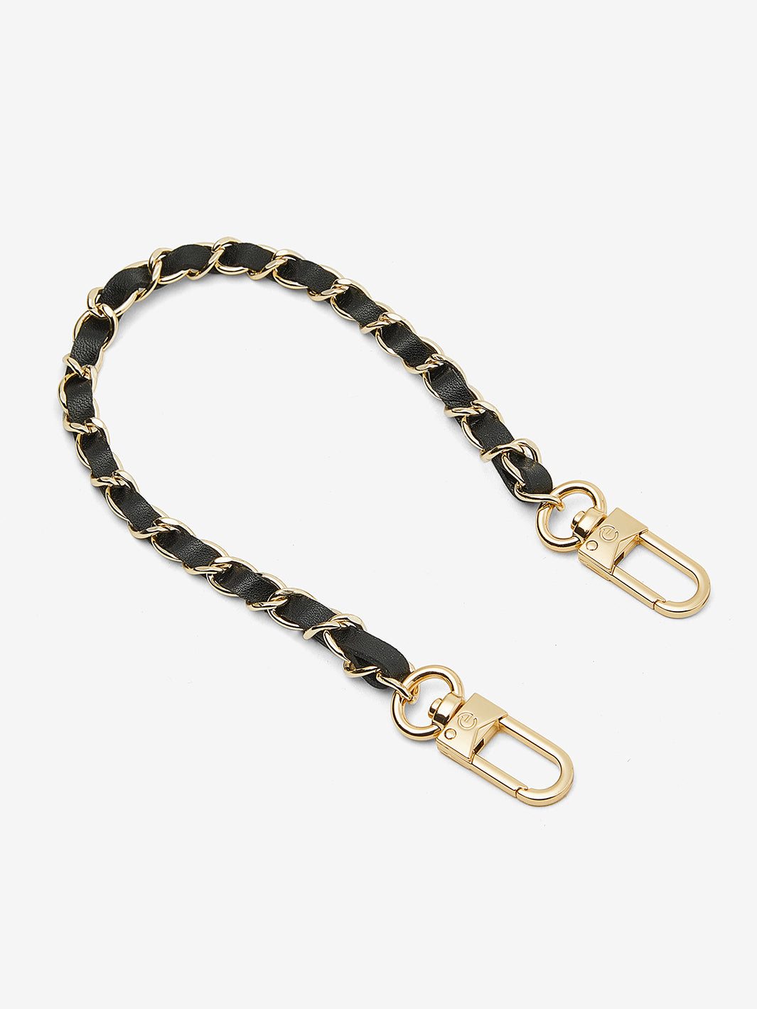 Elegant Chain Leather Wrist Strap