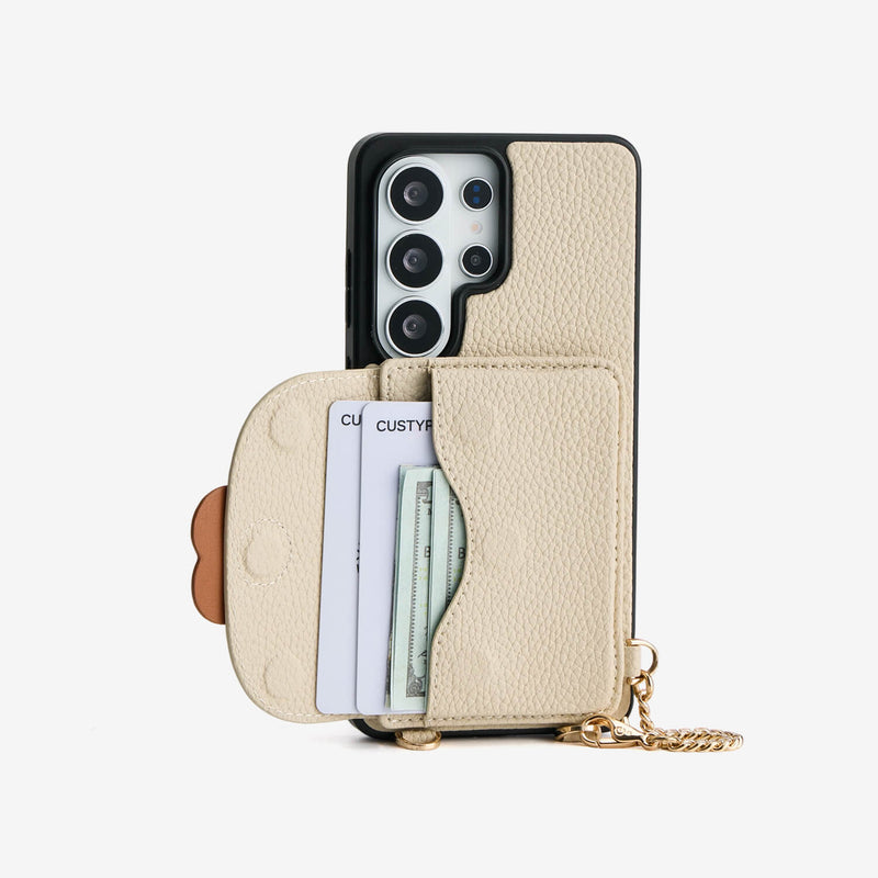 Bloom Pal- Samsung Galaxy Magnetic Wallet Case with Strap & Pouch