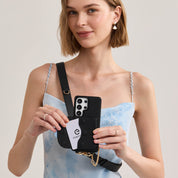 Bloom Pal- Samsung Galaxy Magnetic Wallet Case with Strap & Pouch