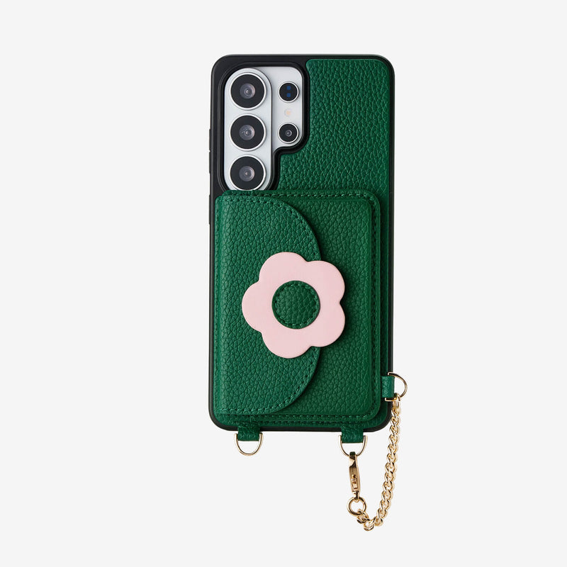 Bloom Pal- Samsung Galaxy Magnetic Wallet Case with Strap & Pouch