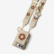 Bloom Pal- Slim Wallet Phone Case with Strap & Flower Charm