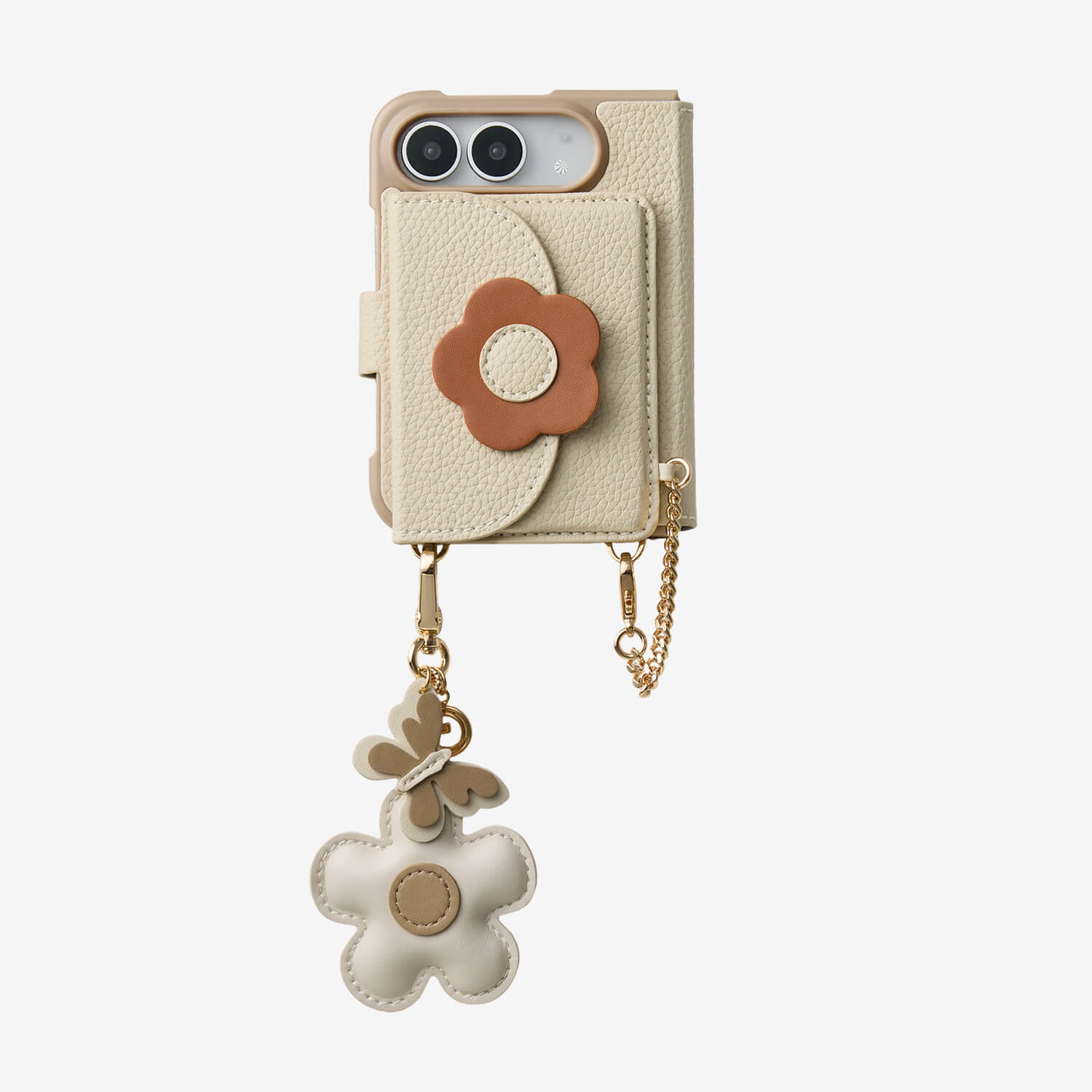 Bloom Pal- Slim Wallet Phone Case with Strap & Flower Charm