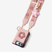 Bloom Pal- Slim Wallet Phone Case with Strap & Flower Charm