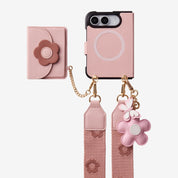 Bloom Pal- Slim Wallet Phone Case with Strap & Flower Charm