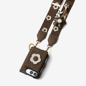 Bloom Pal- Slim Wallet Phone Case with Strap & Flower Charm