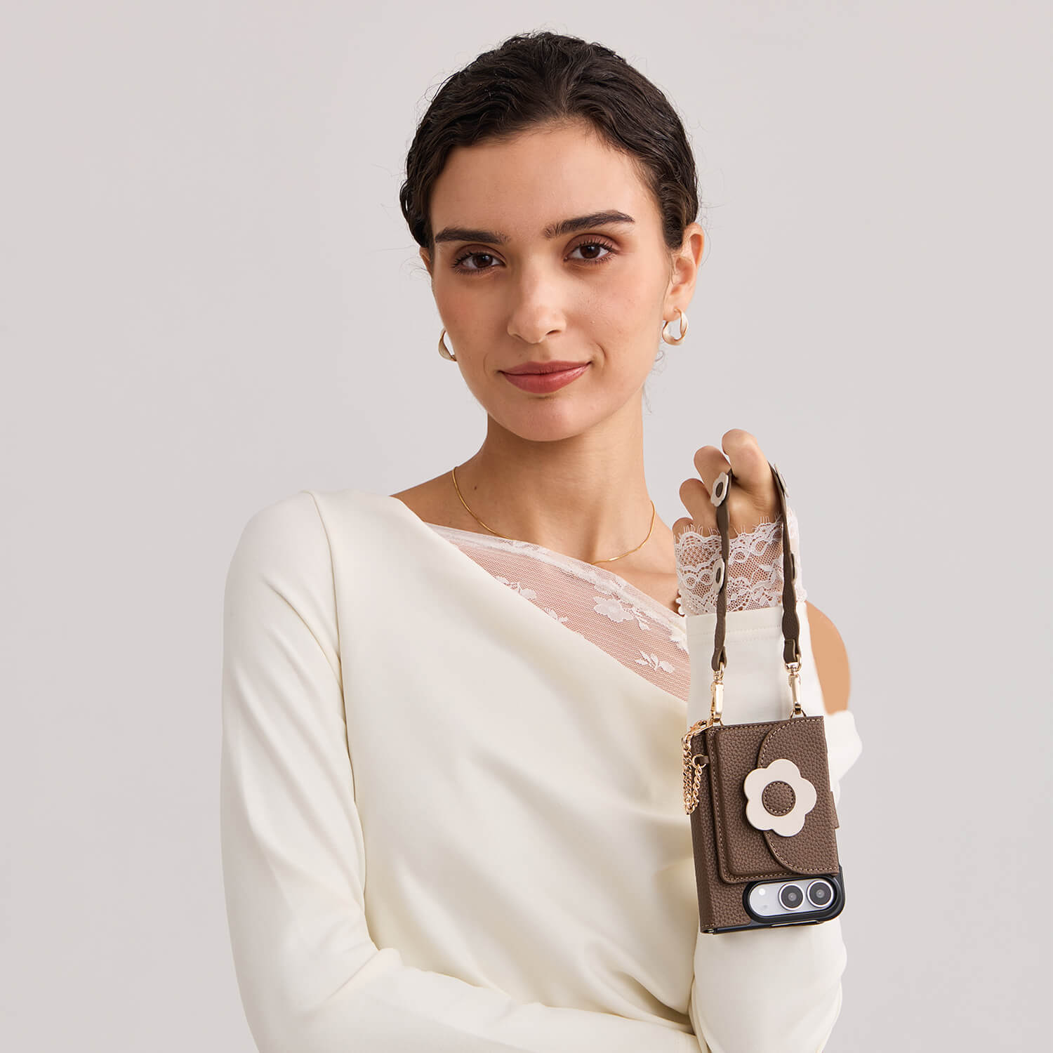 bloom_pal_wristlet_phone_case_with_slim_wallet_raised_flower_strap_mocha_1.jpg