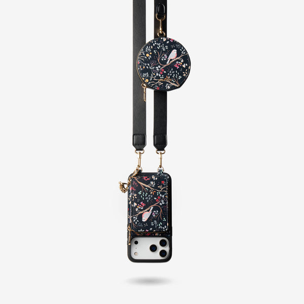 Josie- Botanical Theme Designer Crossbody Phone Case-Custype