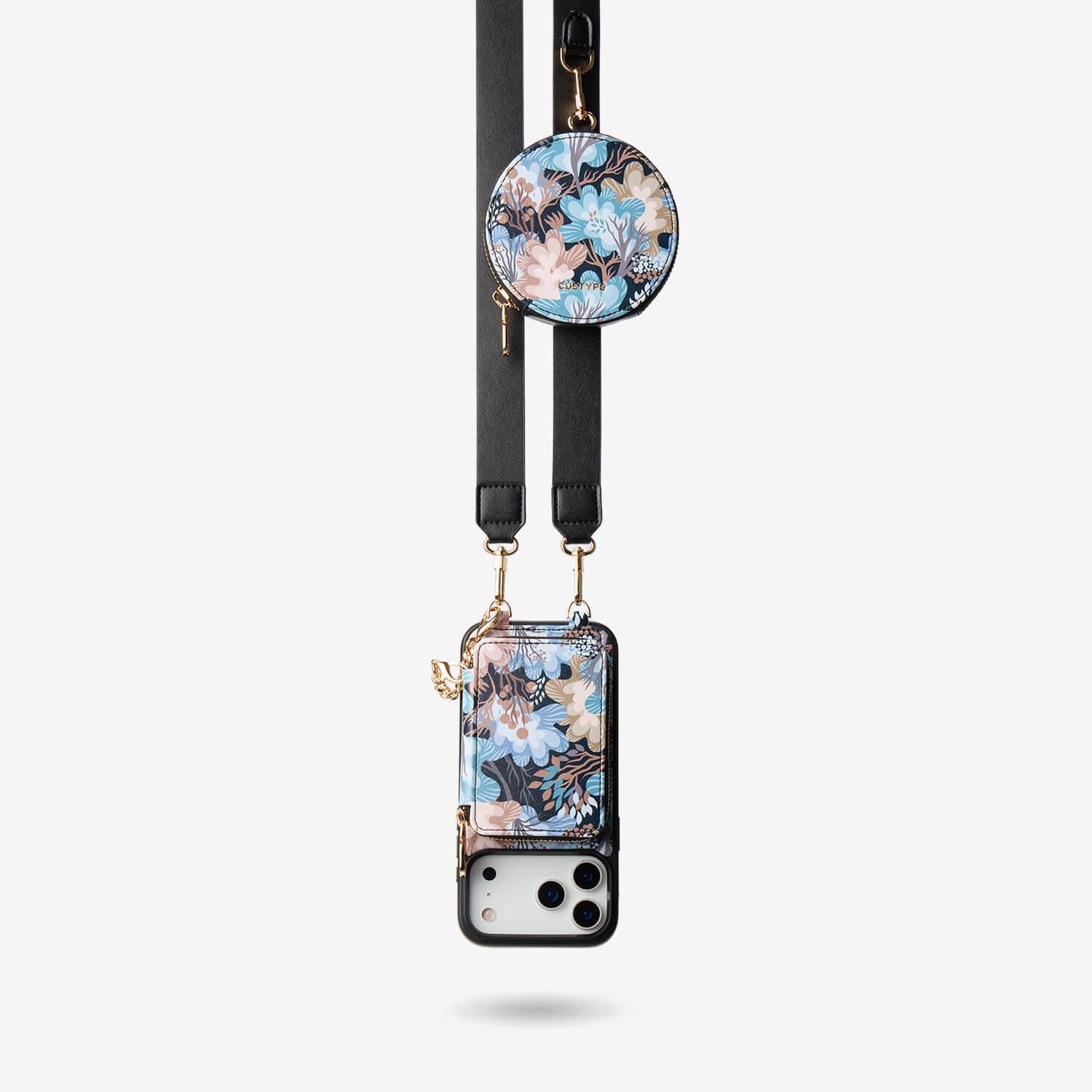 Custype Crossbody Phone Cases for iPhone & Samsung with wallet & strap
