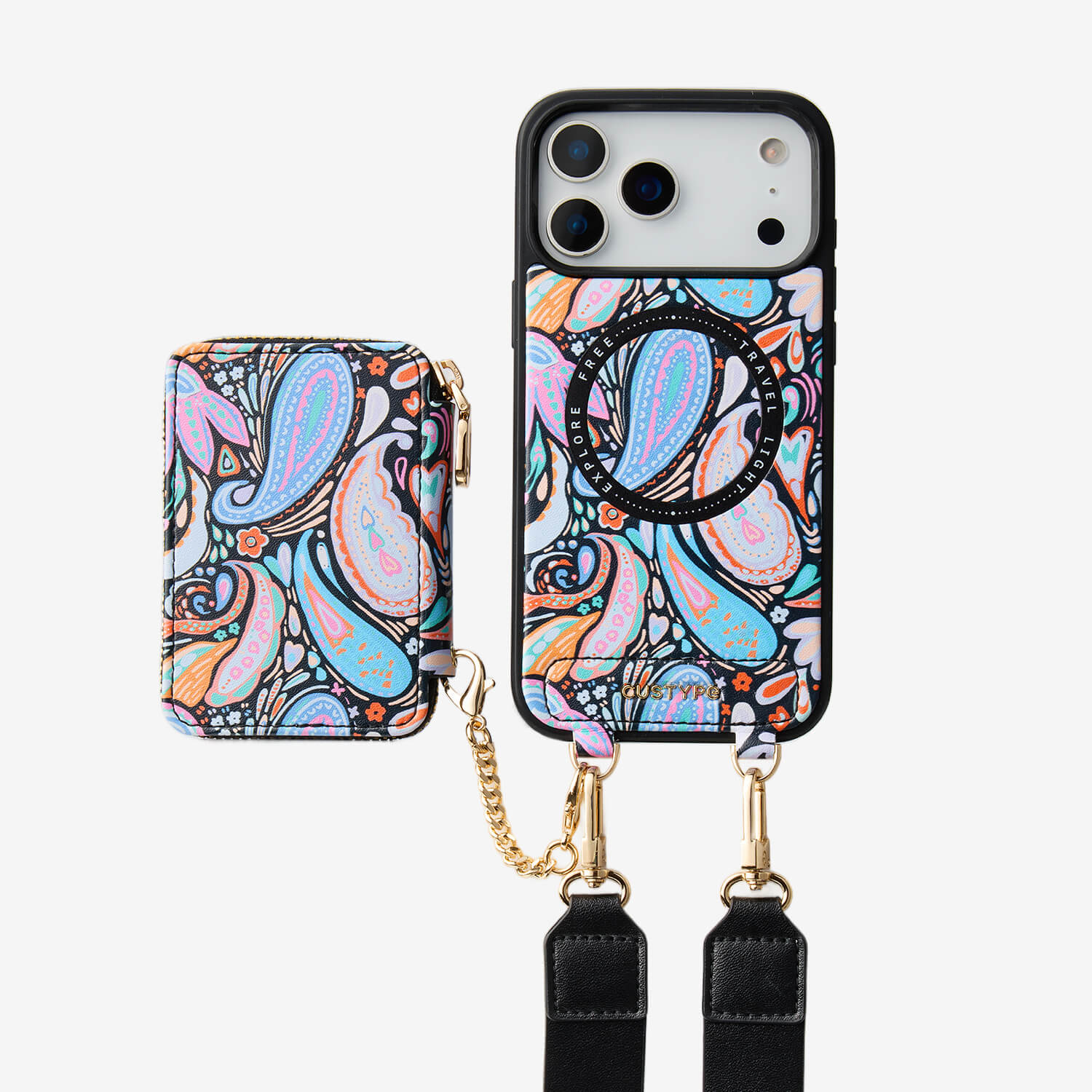 Josie- Botanical Theme Designer Crossbody Phone Case