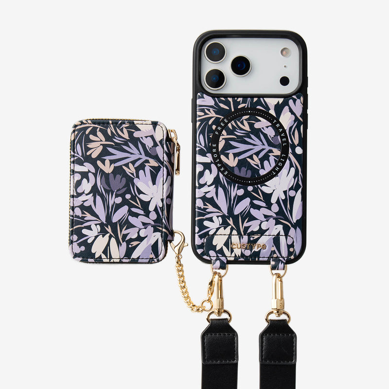 Josie- Botanical Theme Designer Crossbody Phone Case