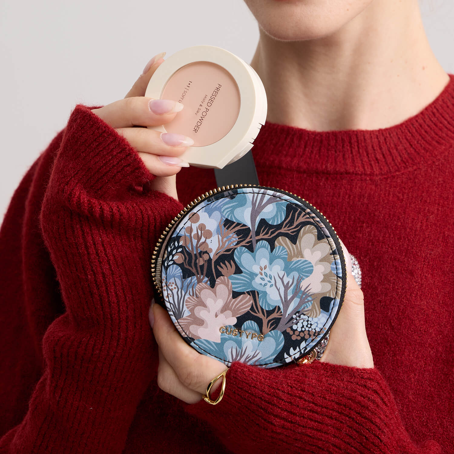 Josie- ボタニカルテーマ デザイナークロスボディスマホケース