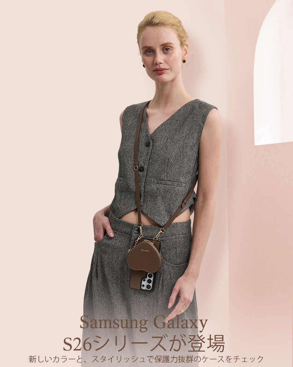 Custypeオリジナルクロスボディスマホケースセット（リストストラップ