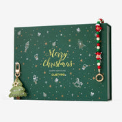 Christmas Gift Set- Wristlet & Phone Charms & Gift Box