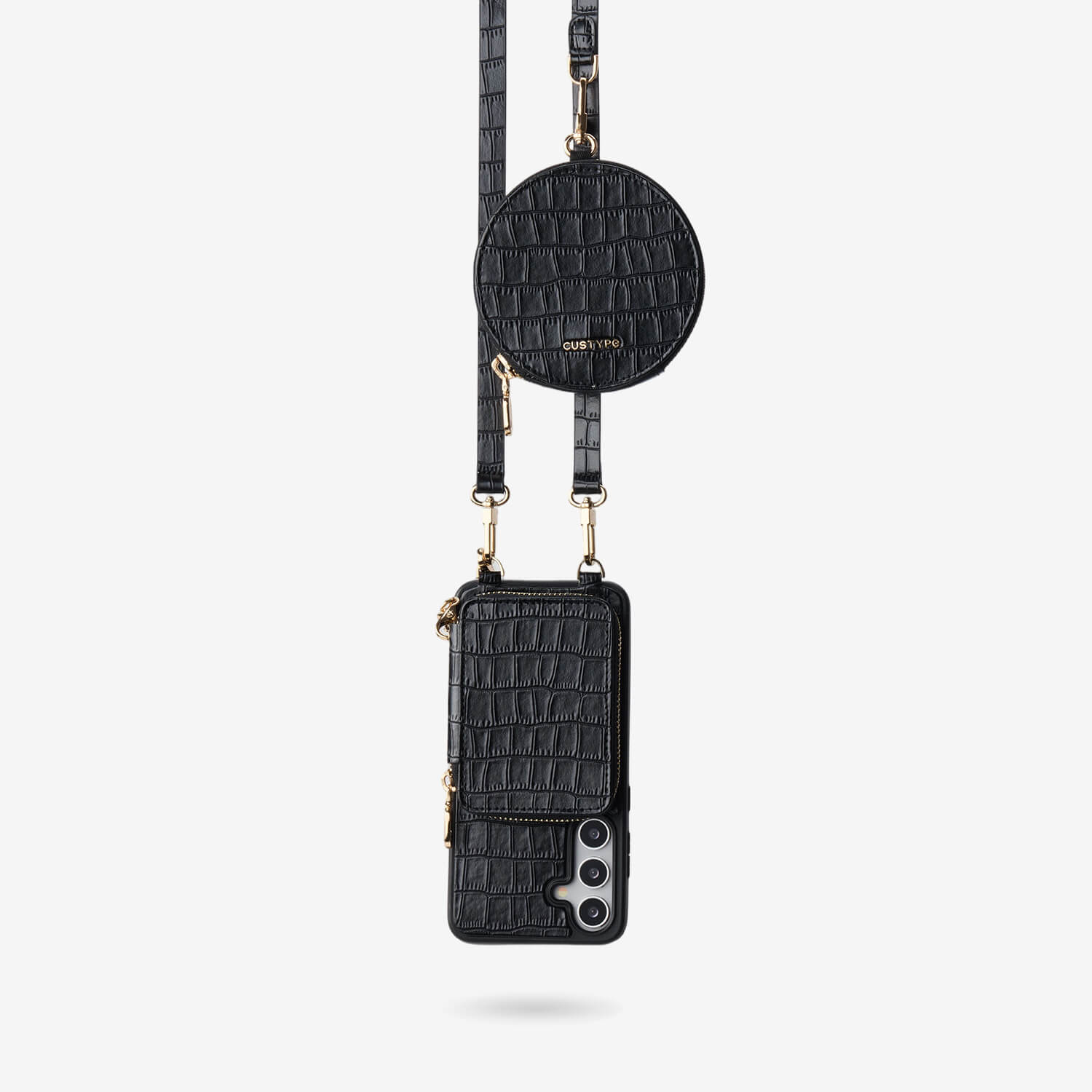 Crocodile Craft Set- Samsung Galaxy Strap Magsafe Compatible Phone Wallet Case with Circle Pouch-Mobile Phone Cases-Custype