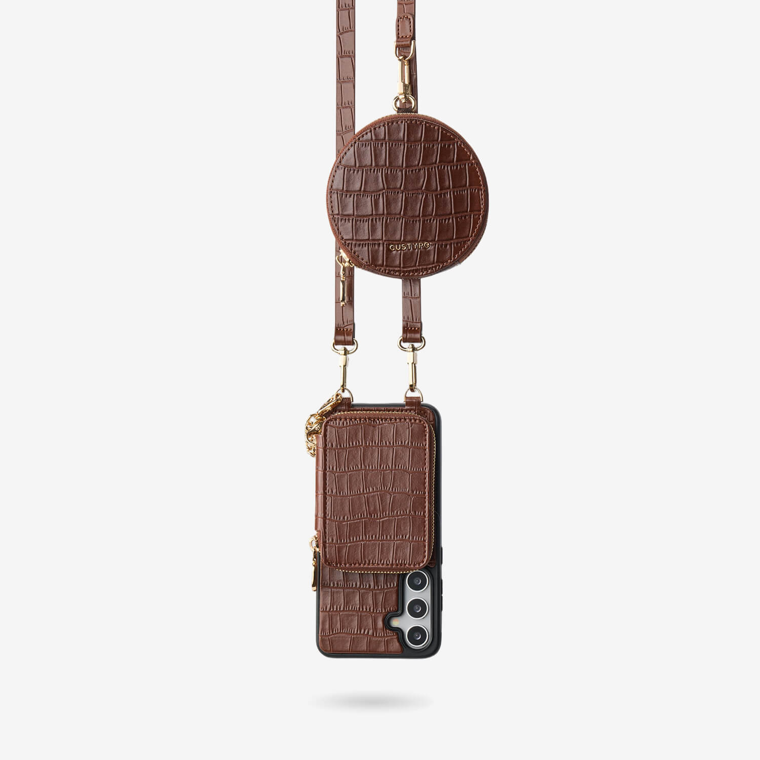 Crocodile Craft Set- Samsung Galaxy Strap Magsafe Compatible Phone Wallet Case with Circle Pouch-Mobile Phone Cases-Custype